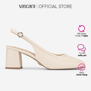  Vascara Giày Slingback Block Heel Mũi Tròn - BMN 0719 