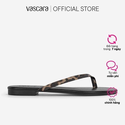 Vascara Dép Quai Kẹp Phối Vân Da Animals - DXP 0213