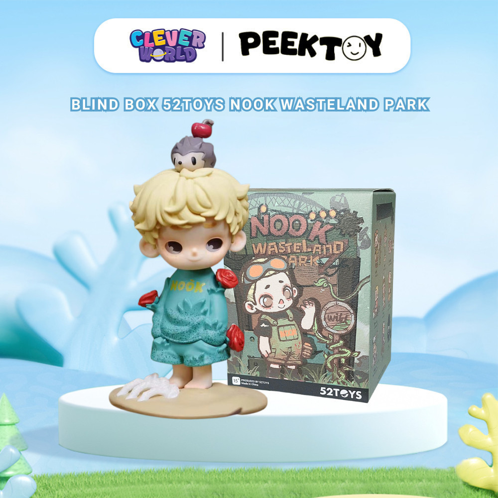 Blind Box Hộp Mù Nook Wasteland Park 52TOYs Chính Hãng Hộp Bí Mật Mô Hình Búp Bê Clever Box