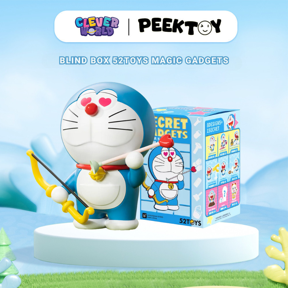 Blind Box Hộp Mù Doraemon Magic Gadgets 52TOYs Chính Hãng Đồ Chơi Mô Hình Doraemon, Nobita Clever Bo