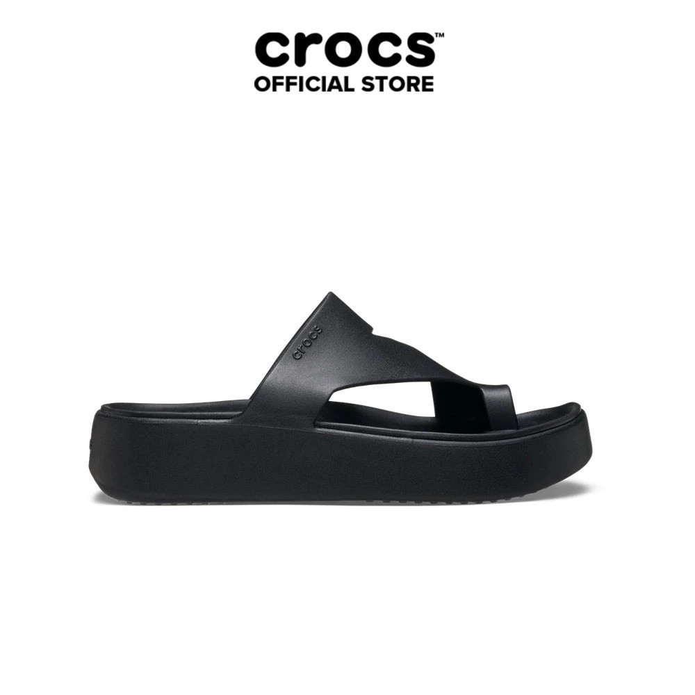 Dép xỏ ngón Nữ Crocs Getaway Platform Toe Loop - Black - 210834-001