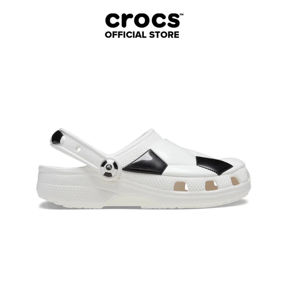 Giày Clog Trẻ Em Crocs Toddler Soccer Ball - White/Black - 210023-103
