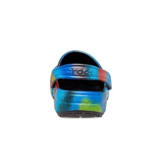 Giày Clog Unisex Crocs Spray Dye Classic - Black/Multi - 208054-0C4