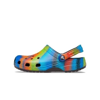 Giày Clog Unisex Crocs Spray Dye Classic - Black/Multi - 208054-0C4