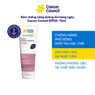   Võ Hà Linh x Cancer Council  Kem chống nắng dưỡng ẩm hàng ngày Cancer Council SPF50+ 75ml + 4 Gifts 
