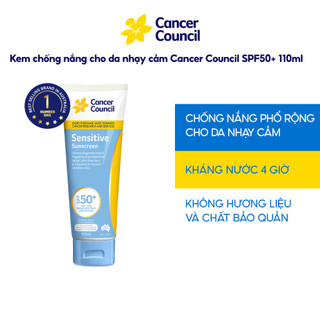   Võ Hà Linh x Cancer Council  Kem chống nắng cho da nhạy cảm Cancer Council SPF50+ 110ml + 4 Gifts 
