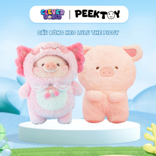 Gấu Bông, Gối Tựa Lưng Heo Lulu The Piggy Toyzeroplus, Gối Ôm Văn Phòng, Gấu Bông Giáng Sinh Clever Box