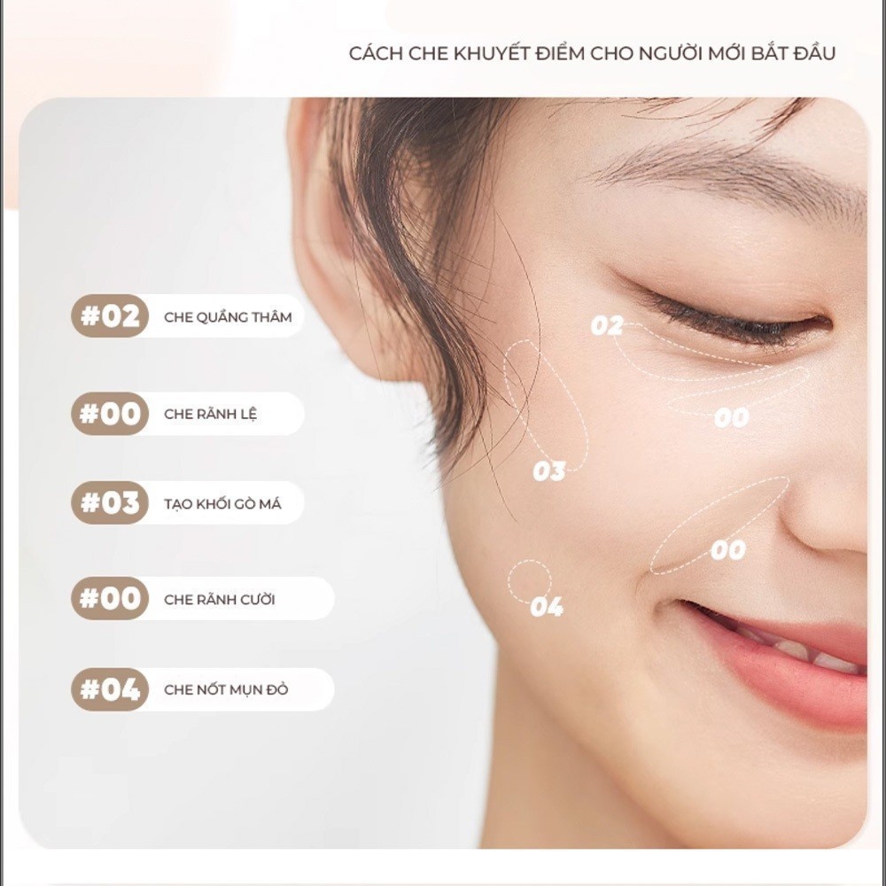 [Combo 2] 2 Kem Che Khuyết Điểm JUDYDOLL Dạng Lỏng Độ Che Phủ Cao Lâu Trôi Tiệp Da Bền Màu Mỏng Nhẹ Kiềm Dầu 3,2g | BigBuy360 - bigbuy360.vn