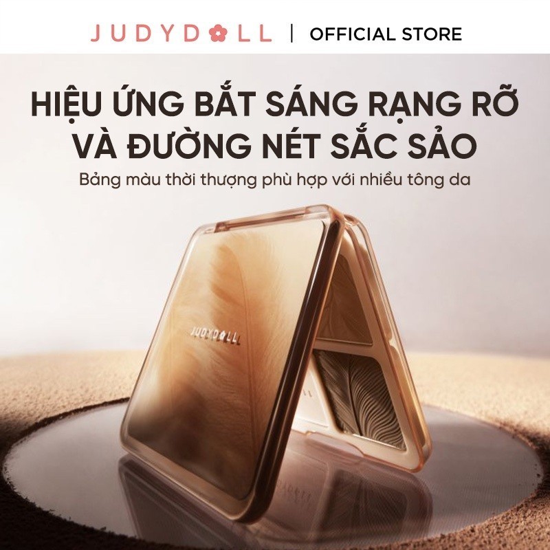 Bảng Phấn Bắt Sáng Tạo Khối Highlight JUDYDOLL 9g Lâu Trôi Lên Màu Chuẩn Tự Nhiên Mịn Màng Hiệu Ứng 3D Bắt Sáng Màu Bóng 4 Trong 1 | BigBuy360 - bigbuy360.vn