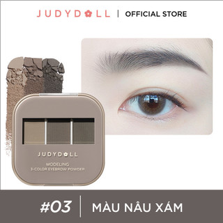 Phấn Kẻ Chân Mày JUDYDOLL 3 Color Eyebrow Powder Mịn Lì Lên Màu Chuẩn Phẩy Sợi Tự Nhiên Chống Nước Lâu Trôi 2g