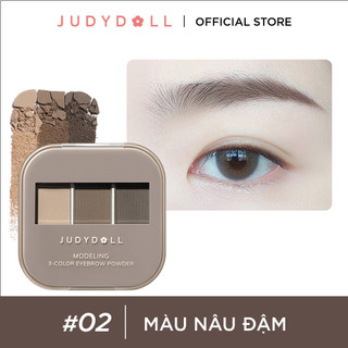 Phấn Kẻ Chân Mày JUDYDOLL 3 Color Eyebrow Powder Mịn Lì Lên Màu Chuẩn Phẩy Sợi Tự Nhiên Chống Nước Lâu Trôi 2g
