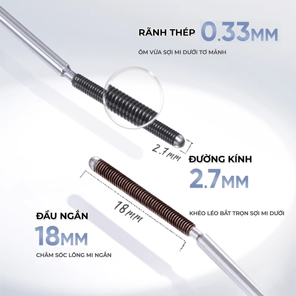 Mascara đầu sắt JUDYDOLL Iron Mascara Siêu tơi dài mi Giữ cong Lâu trôi Chống nước suốt 24h | BigBuy360 - bigbuy360.vn
