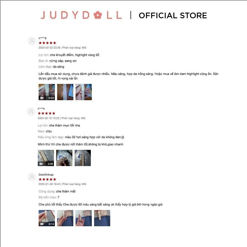 Kem Che Khuyết Điểm JUDYDOLL Liquid Concealer Che phủ tốt Che quầng thâm Không mốc Không đọng rãnh nhăn Lâu Trôi 3,2g | BigBuy360 - bigbuy360.vn