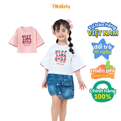  Áo thun ngắn tay bé gái Rabity 900.004