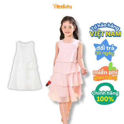   Đầm voan sát nách nhiều tầng bé gái Rabity 952.008