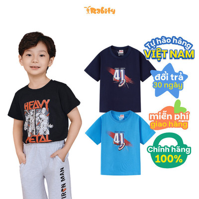  Áo thun ngắn tay Iron Man bé trai Rabity 500.038