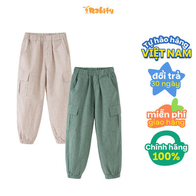  Quần thô dài túi hộp bé trai Rabity 946.002