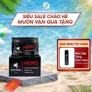 [TẶNG GÔM HERO] Sáp vuốt tóc Akuma Hero - Sáp vuốt tóc cho mùa hè, giữ nếp cao, không bóng, phù hợp mọi chất tóc