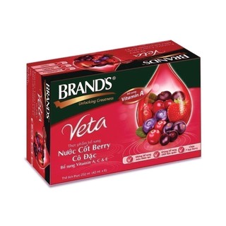 Combo 3 Nước cốt berry cô đặc BRAND'S Veta (42 ml x 18 lọ)