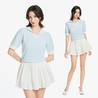 RECHIC Áo kiểu Irina dáng suông tay lửng thoáng mát trẻ trung năng động