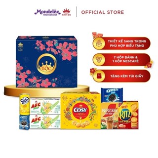 [DATE 30/09/2025] [ĐỘC QUYỀN ONLINE] Bộ Quà Bánh Tết Kinh Đô Lộc - Hộp Giấy 1,210G - CÓ TÚI GIẤY