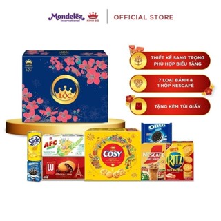 [ĐỘC QUYỀN ONLINE] Bộ Quà Bánh Tết Kinh Đô Lộc - Hộp Giấy 1,210G - CÓ TÚI GIẤY - LIVE