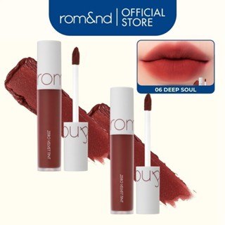 [Võ Hà Linh x Rom&nd] COMBO 2 son kem lì cực nhẹ môi Romand Zero Velvet Tint 5.5gx2
