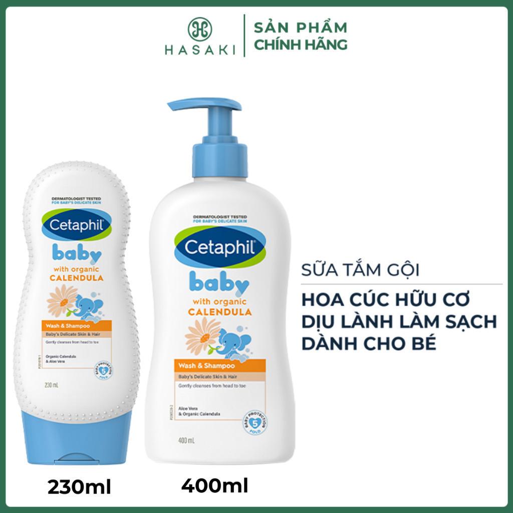 [DAILY] Sữa Tắm Gội Cetaphil Dịu Lành Cho Bé Tinh Chất Hoa Cúc Hasaki Sản Phẩm Chính Hãng