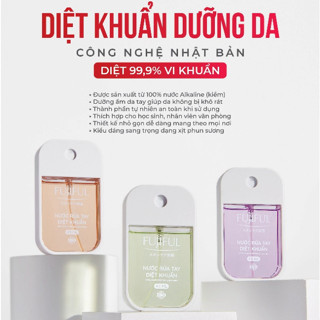  Nước rửa tay diệt khuẩn dưỡng da công nghệ Nhật Bản Fujiful 45ml - Xịt rửa tay khô nhỏ gọn tiện lợi đem theo mọi nơi 