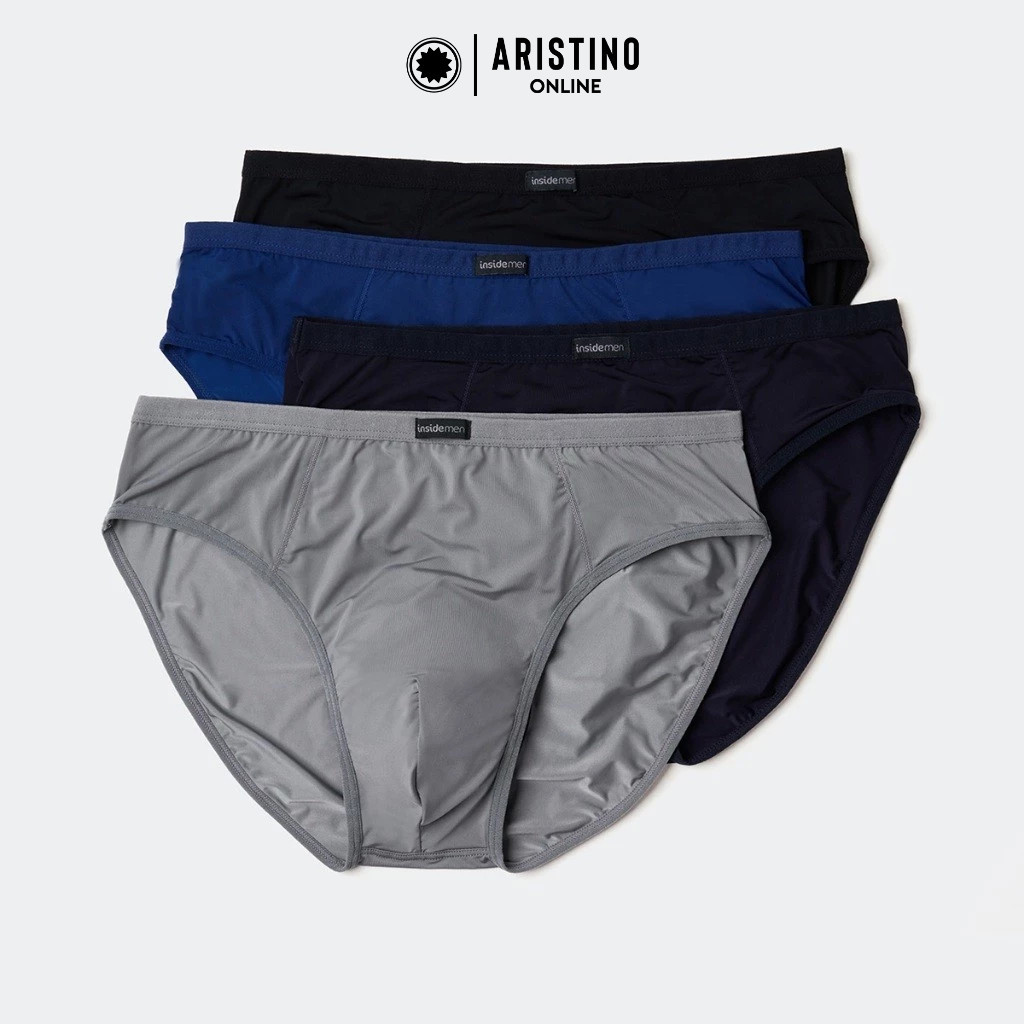 Quần lót nam tam giác INSIDEMEN brief cao cấp kháng khuẩn siêu co giãn thông thoáng IBF008