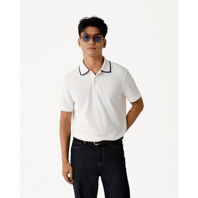 Áo Polo Ngắn Tay Vải S.Café Phối Cổ Form Fitted - Routine 10S25POL004