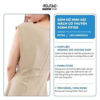 Đầm Nữ Mini Sát Nách Cổ Thuyền Form Fitted - Routine 10F21DREW033