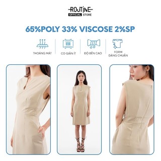 Đầm Nữ Mini Sát Nách Cổ Thuyền Form Fitted - Routine 10F21DREW033