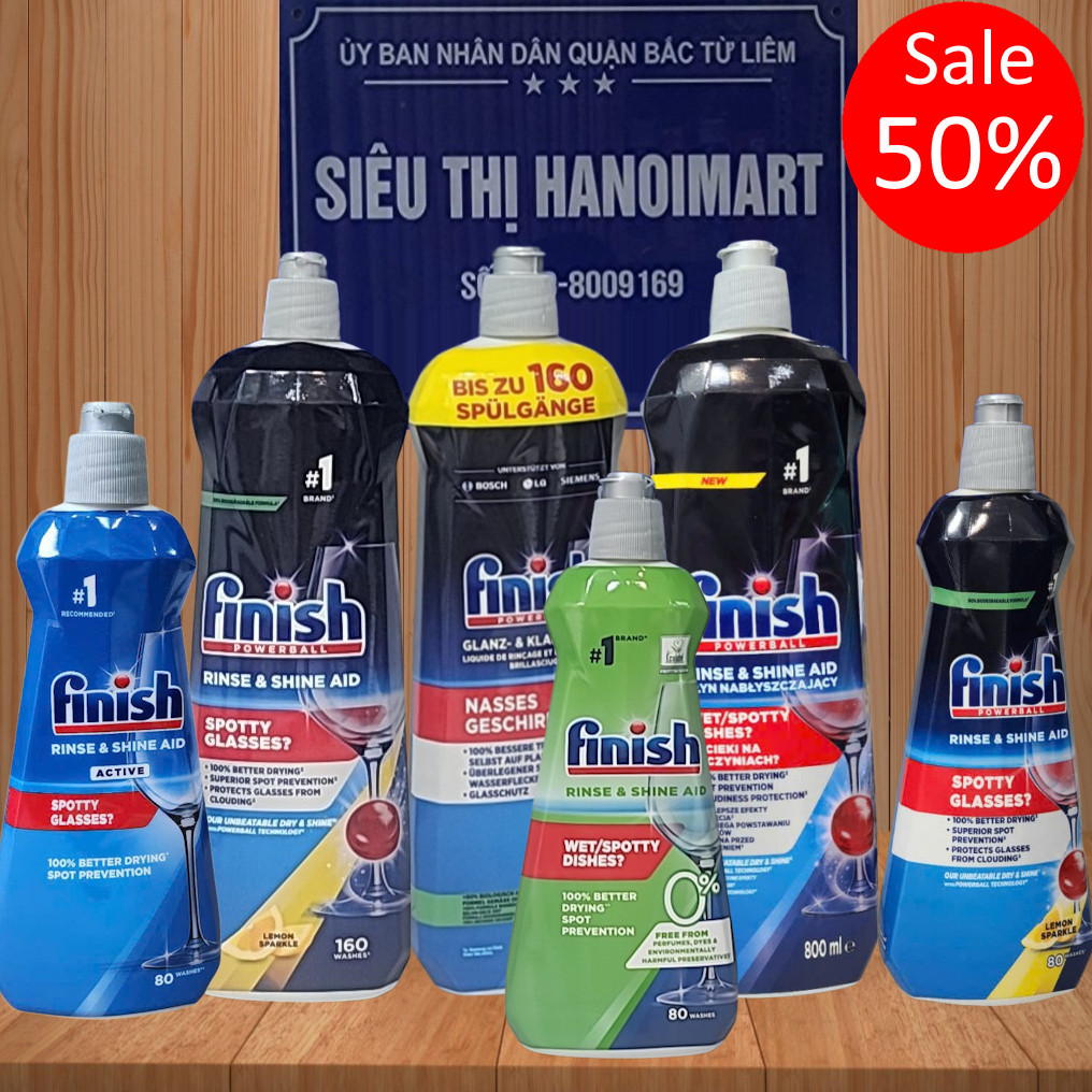 Nước làm bóng bát chén Finish Đức