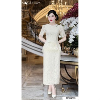 Váy Ôm Body MDU4509 Dáng Dài Chất Liệu Ren Dệt Cao Cấp Từ MDU vay888