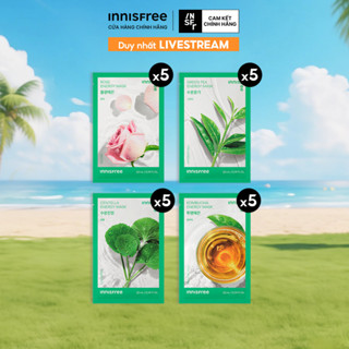 INNISFREE x Bộ 20 Mặt nạ giấy dưỡng da Hàn Quốc innisfree Energy Mask 22ml (giao ngẫu nhiên)