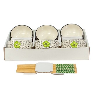 Bộ 6 chén đũa men sứ Magic B6CD - Hàng chính hãng