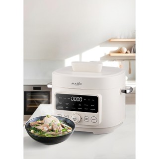 Nồi áp suất điện đa năng 2in1 Magic Eco AC-242, Dung tích 4L, công suất 1300W, Bảo hành 24 tháng