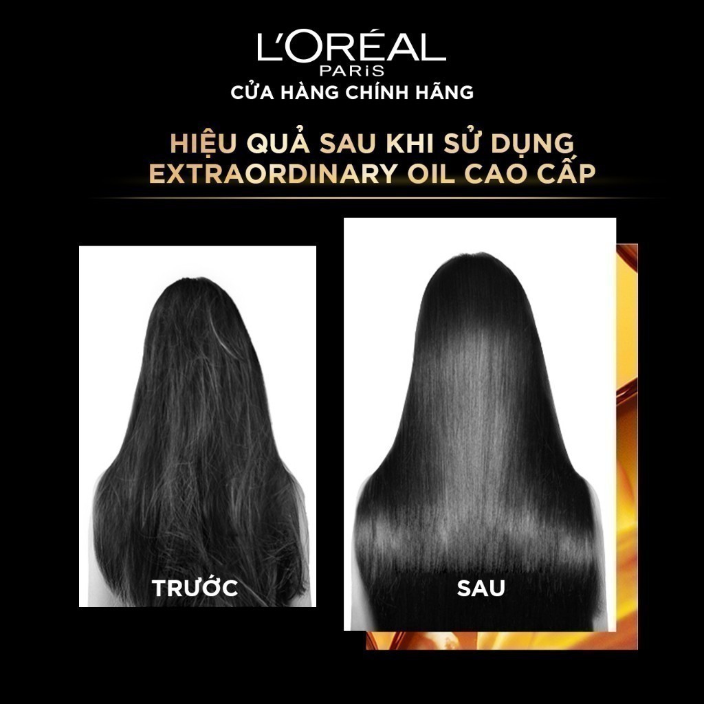 Bộ gội xả dưỡng tóc suôn mượt tóc cao cấp L'Oreal Paris Sleek 440ml x2 & Dầu dưỡng chiết xuất tinh dầu 30ml | BigBuy360 - bigbuy360.vn