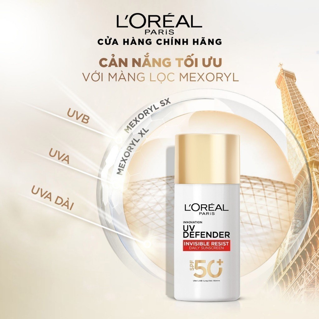 PB- Bộ 2 Sữa Chống Nắng Phổ Rộng Vô Hình Thoáng Da Kháng Mọi Tác Động Invisible Resist SPF 50+ PA++++ L’Oréal Paris 50ml | BigBuy360 - bigbuy360.vn