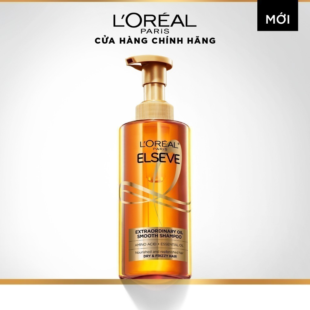 Dầu gội dưỡng tóc suôn mượt tóc cao cấp L'Oreal Paris Extraordinary Oil Smooth 440ml | BigBuy360 - bigbuy360.vn