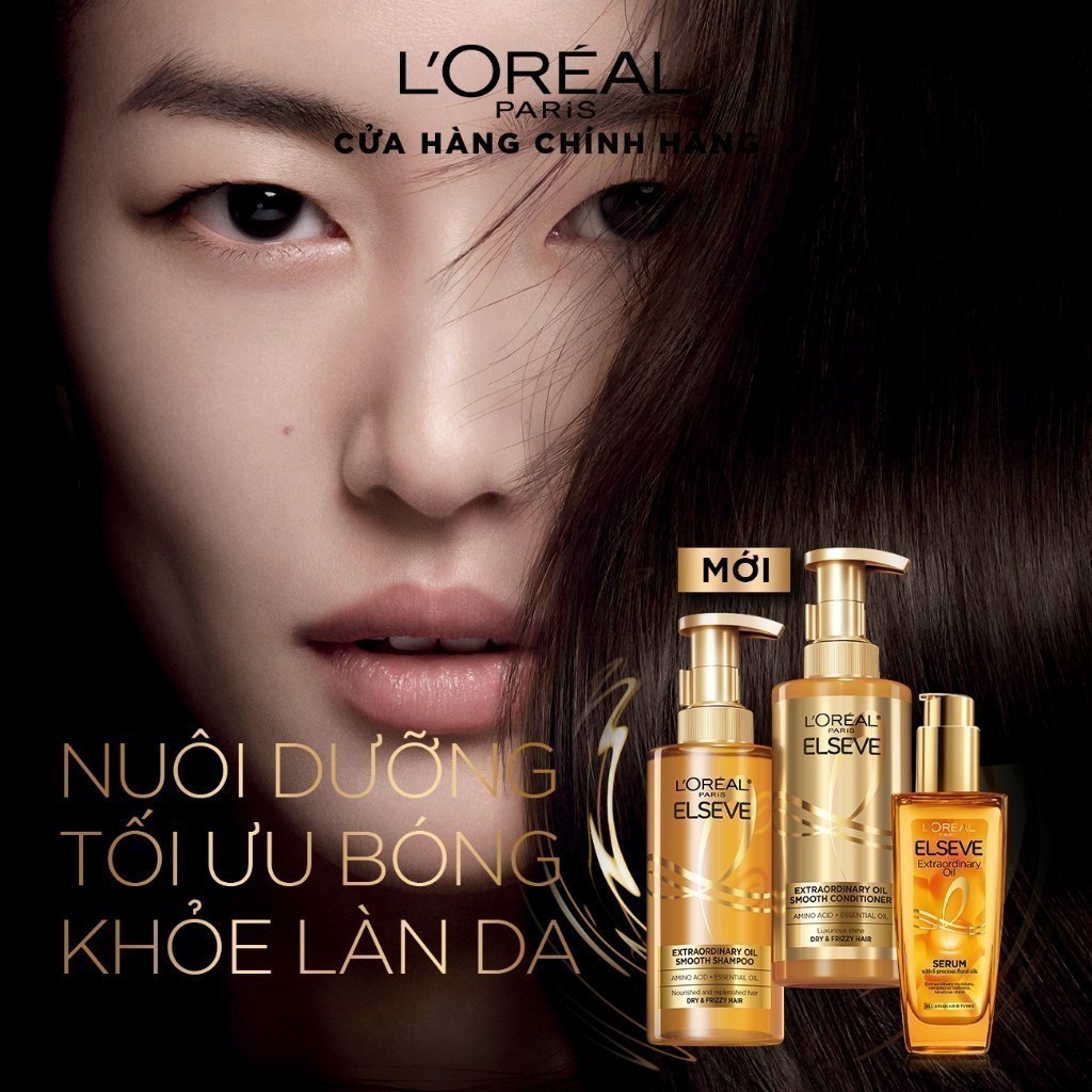 Dầu gội dưỡng tóc suôn mượt tóc cao cấp L'Oreal Paris Extraordinary Oil Smooth 440ml | BigBuy360 - bigbuy360.vn