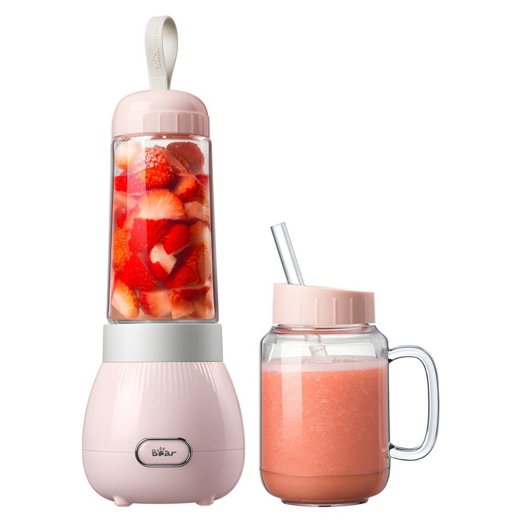 Máy Xay Sinh Tố Mini 400ml Bear LLJ-C04W1 - Hàng Chính Hãng