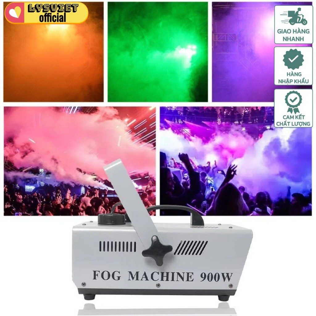 Lysvn - Máy Phun Khói Sân Khấu FOG MACHINE 900W ( tích hợp điều khiển từ xa và điều khiển bằng dây )