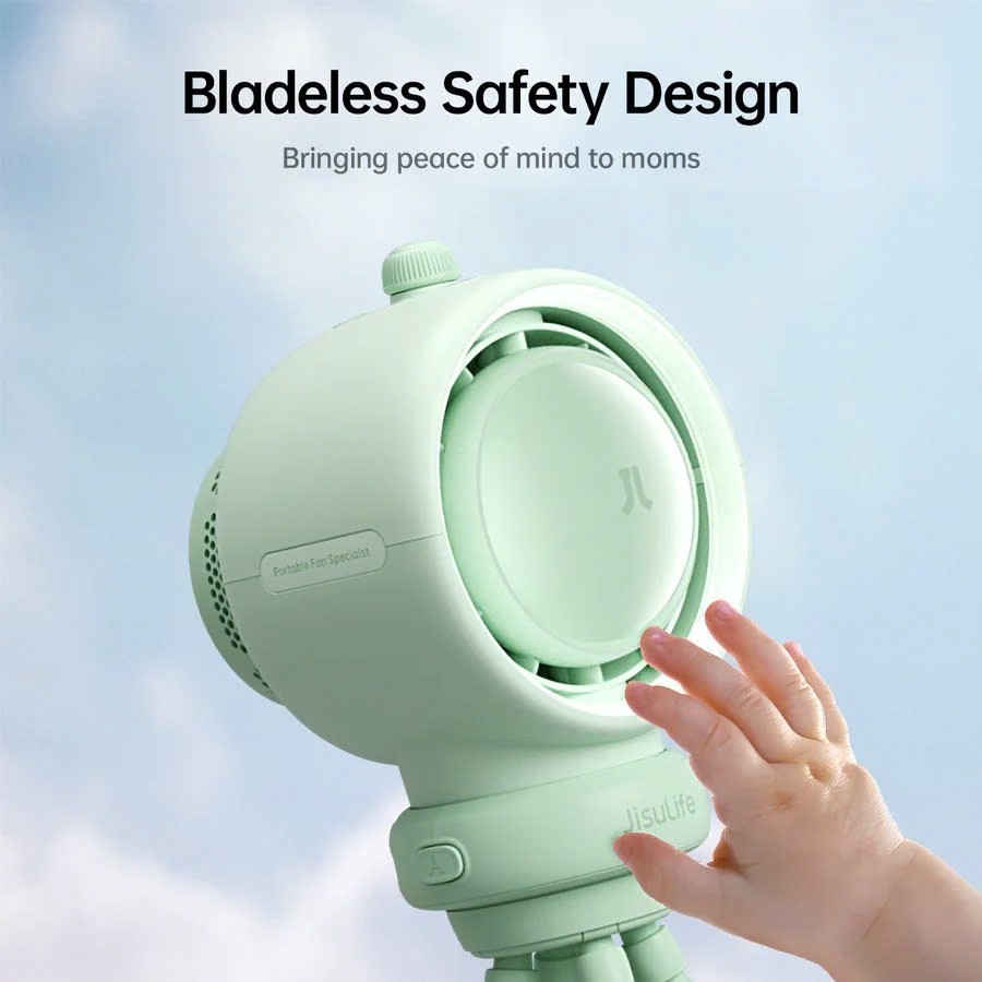 Quạt Tích Điện Kẹp Nôi Xe Đẩy JISULIFE Life 2S - Pin 5000mAh, Sử Dụng Đến 12 Giờ, Bảo Hành 12 Tháng | BigBuy360 - bigbuy360.vn