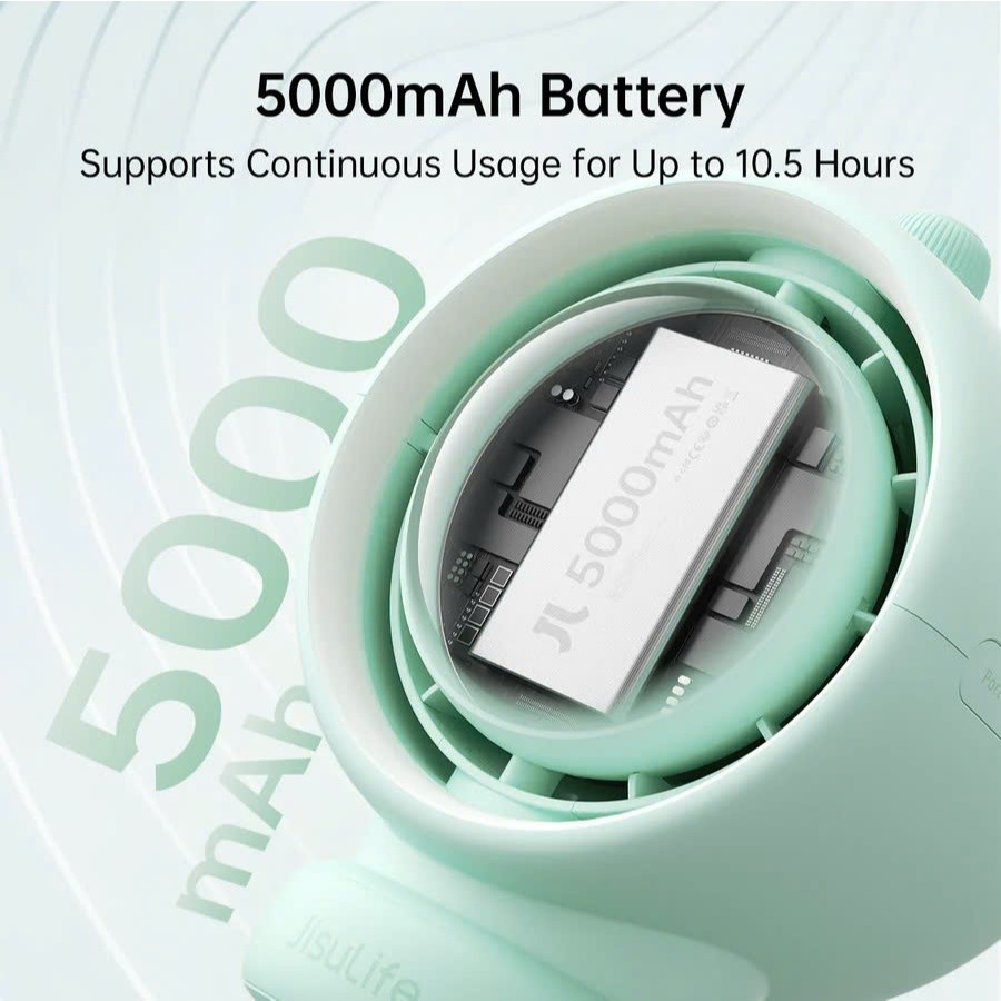 Quạt Tích Điện Kẹp Nôi Xe Đẩy JISULIFE Life 2S - Pin 5000mAh, Sử Dụng Đến 12 Giờ, Bảo Hành 12 Tháng | BigBuy360 - bigbuy360.vn