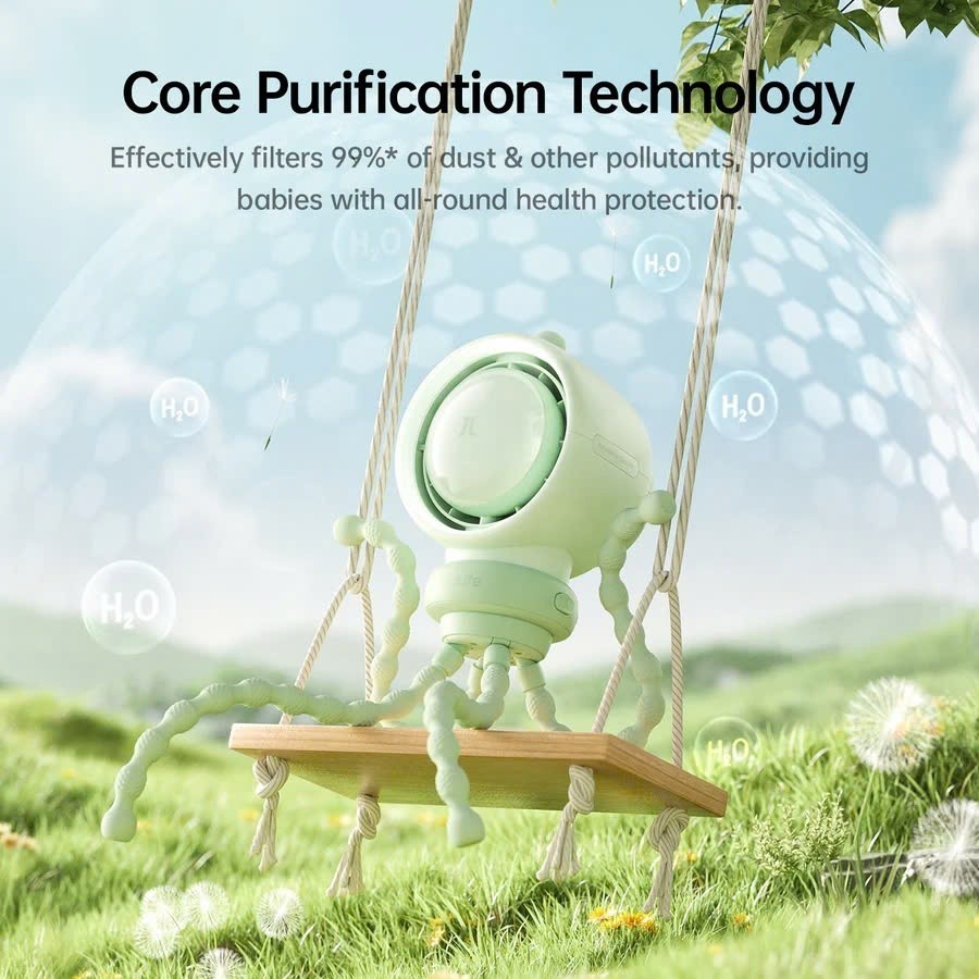 Quạt Tích Điện Kẹp Nôi Xe Đẩy JISULIFE Life 2S - Pin 5000mAh, Sử Dụng Đến 12 Giờ, Bảo Hành 12 Tháng | BigBuy360 - bigbuy360.vn