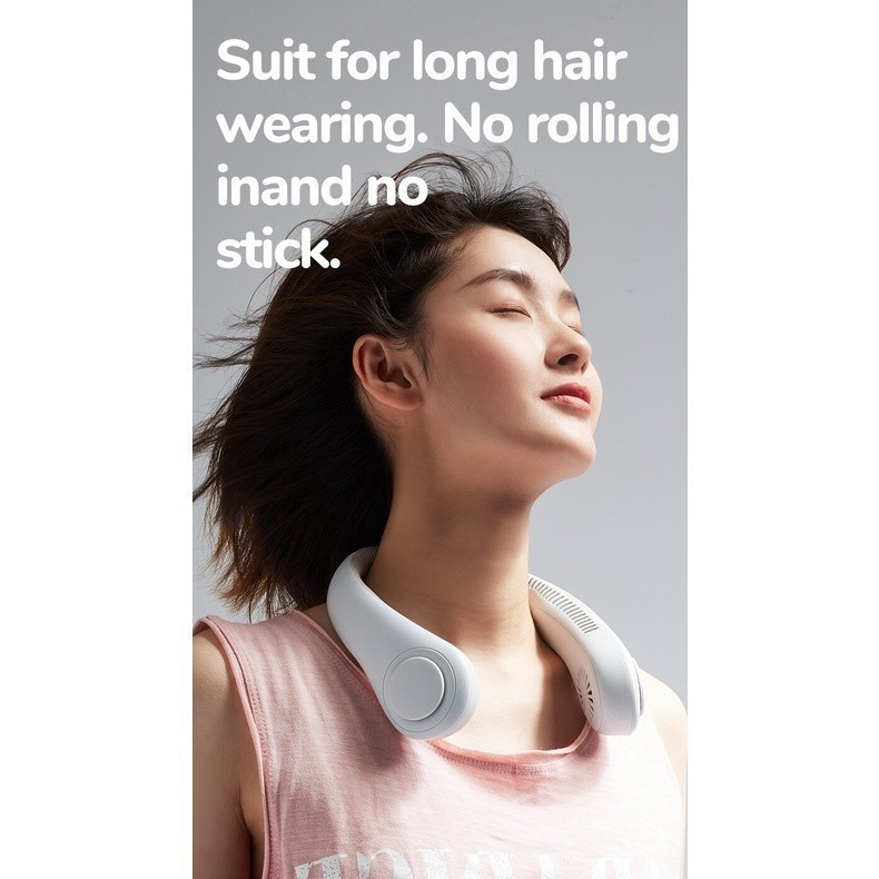 Quạt Đeo Cổ Không Cánh JISULIFE FA14 Gió Tỏa 270 Độ 4000mAh Tiện Lợi, Bảo hành 12 tháng | BigBuy360 - bigbuy360.vn