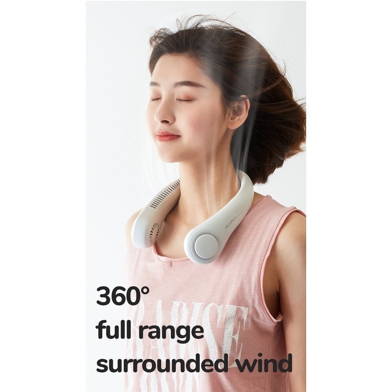 Quạt Đeo Cổ Không Cánh JISULIFE FA14 Gió Tỏa 270 Độ 4000mAh Tiện Lợi, Bảo hành 12 tháng | BigBuy360 - bigbuy360.vn