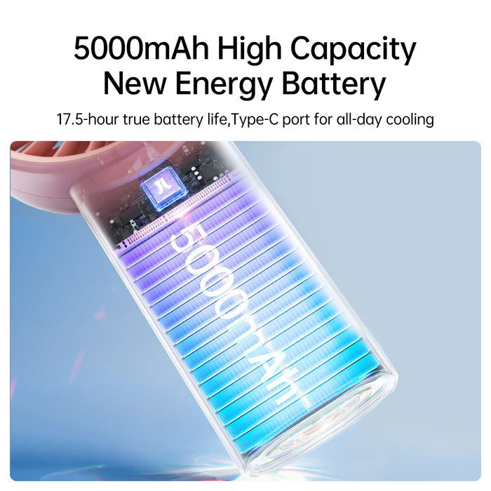 Quạt cầm tay mini Jisulife Life 4 ABS 5 cấp độ gió 3600mAh/5000mAh - Sử dụng liên tục 12h - Chính hãng - BH 12 tháng | BigBuy360 - bigbuy360.vn